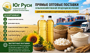 Сельхозпродукция оптом из России - масла, шрот, мука, сахар на экспорт